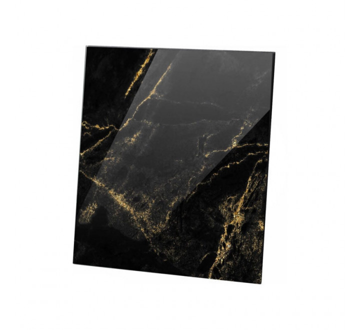 AirRoxy Γυάλινη Πρόσοψη Για Εξαεριστήρα Μαύρο Με Χρυσό 01-186