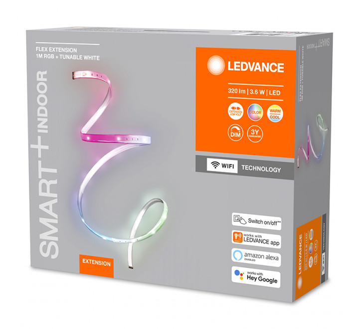Ledvance Smart WiFi Ταινία Led Flex 1m RGBTW 3.6W Extension 523838