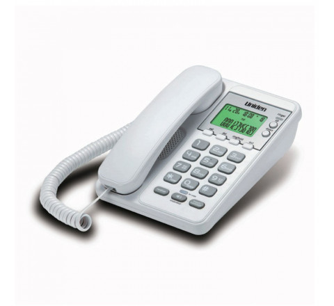 Uniden Τηλέφωνο Επιτραπέζιο με οθόνη Λευκό AS6404 
