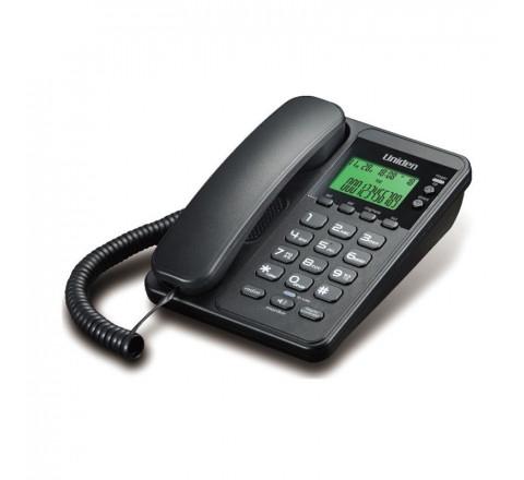 Uniden Τηλέφωνο Επιτραπέζιο με οθόνη Μαύρο AS6404 