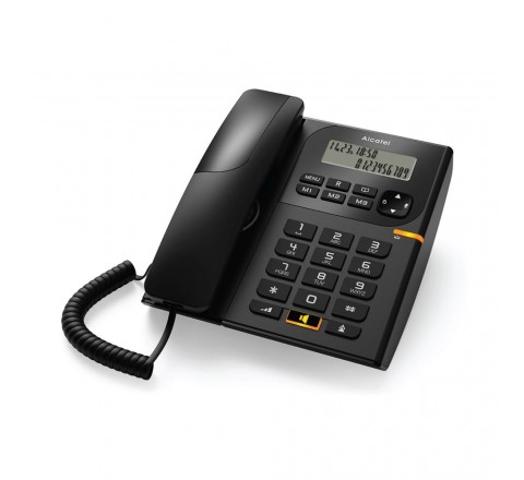 Τηλέφωνο Επιτραπέζιο με Φωτιζόμενη LCD Οθόνη Alcatel T58 Μαύρο 010026