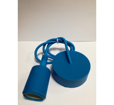 Μονόφωτο Φωτιστικό Σιλικόνης Μπλε Ντουί E27