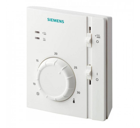 Siemens Θερμοστάτης Χώρου Επίτοιχος Λευκός Boiler RAA31.26