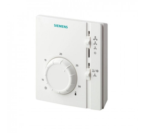 Siemens Θερμοστάτης Χώρου Επίτοιχος Λευκός RAB11
