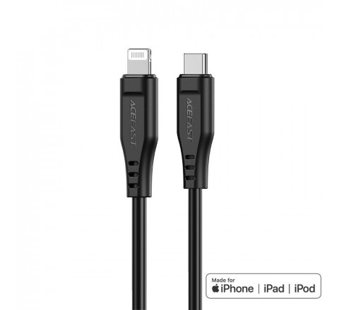 Acefast Καλώδιο Σύνδεσης & Φόρτισης USB-C Σε Lightning 1.2m Μαύρο 6974316280804