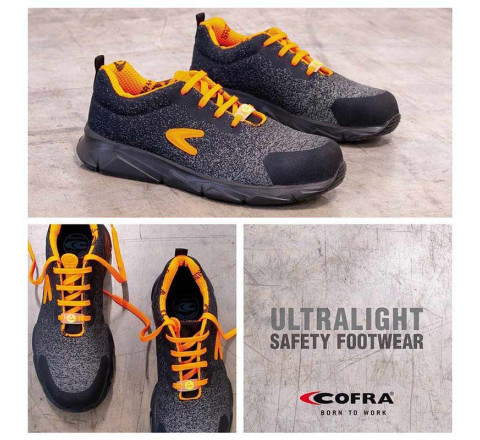 Cofra Παπούτσια Ασφαλείας COOL ESD S3 SRC Μαύρο/Πορτοκαλί 31510-006 No46