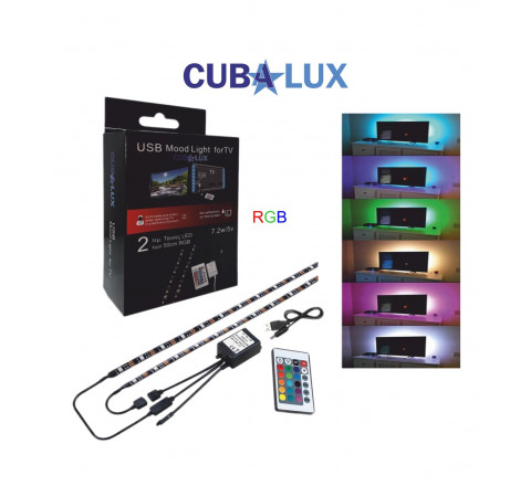 Cubalux Ταινία Led USB Τηλεόρασης Με τηλεχειριστήριο 130882