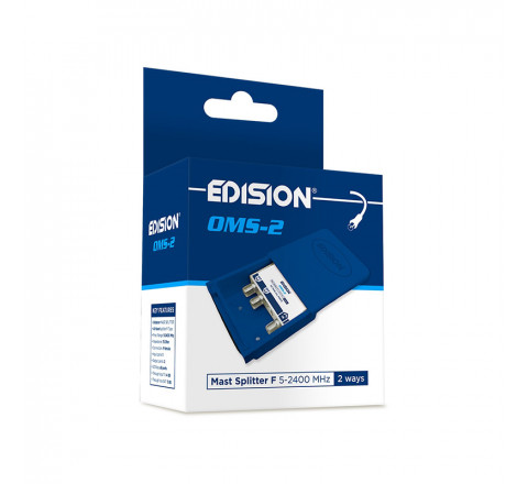 Edision Διακλαδωτής Ιστού 2 Εξόδων F 5-2400Mhz OMS-2