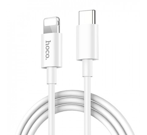 Hoco Καλώδιο Σύνδεσης & Φόρτισης USB-C Σε Lightning 1m Λευκό 6931474708816