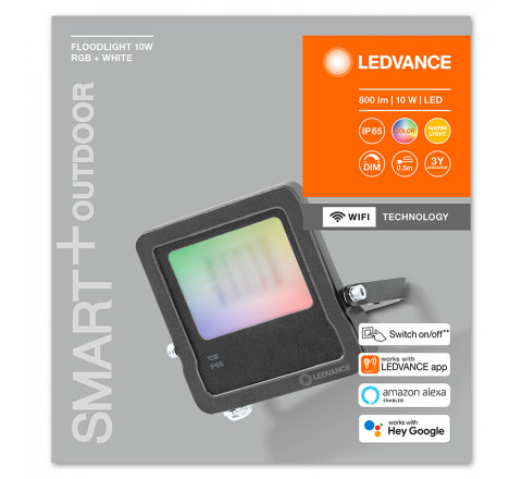 Ledvance Smart Wifi Προβολέας RGBW 10W 630Lm 474604