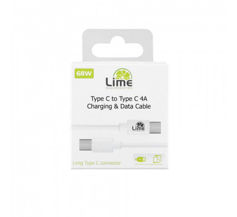 Lime Καλώδιο Type C Long σε USB-C Type C Long 4.0A 1m 16837