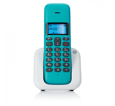 Motorola Ασύρματο Τηλέφωνο Με Ανοιχτή Ακρόαση Τ301 Τιρκουάζ 14587-9245