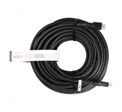 Nedis Καλώδιο HDMI High Speed With Ethernet Μαύρο 20m CVGT34000BK200