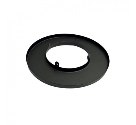 Στρογγυλό Μεταλλικό Δαχτυλίδι Για Σποτ R63 125mm Μαύρο 42-000093