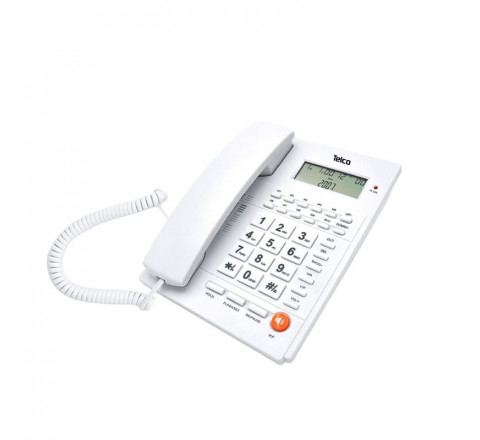 Telco Τηλέφωνο Επιτραπέζιο TM-PA117 Με Caller ID Λευκό 010039