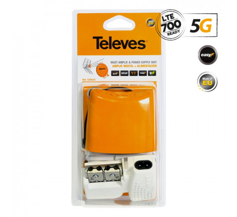 Televes Σετ Ενισχυτής Ιστού 5G LTE & PSU 12V NanoKom Kit 438620
