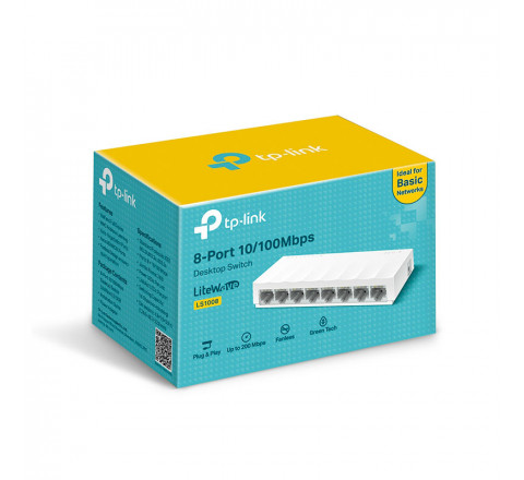 TP-Link Switch 8 Port 10/100 Mbps Lite Wave V1 LS1008