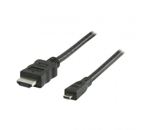 Καλώδιο Micro HDMI Αρσενικό-HDMI Αρσενικό High Speed Ethernet 1m VLMP 34700 B1.00