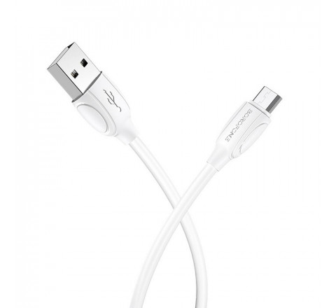 Borofone Καλώδιο USB Σε Micro USB 2.4A BX19 Λευκό 6931474701787