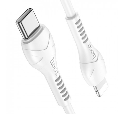 Hoco Καλώδιο Σύνδεσης & Φόρτισης USB-C Σε Lightning 1m Λευκό 6931474740144