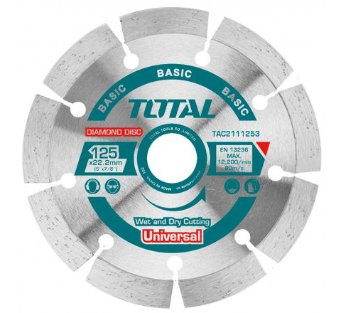 Total Διαμαντόδισκος Universal TAC2111253 125mm 53-023-10754